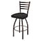 Holland Bar Stool Co 30" Swivel Bar Stool, Bronze Finish, Graph Coal Seat 41030BZ018 - alternate 1